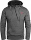 Grin&Bear Herren Kapuzenpullover mit schräg Zip anthrazit, S, GEC445