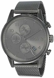 Hugo Herren Quarz Armbanduhr mit Edelstahlarmband 1513674