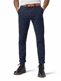 Herren Slim Fit Chino Hose mit Gürtel