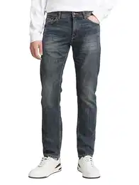 Herren Marvin Straight Jeans, 10281 - Mid Stone Wash Denim, 32/32