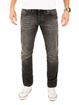 Yazubi Herren Jeans Edvin Slim Fit Schwarze/Grau