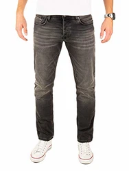 Yazubi Herren Jeans Edvin Slim Fit Schwarze/Grau
