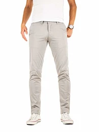 Herren Chino Hose Luke, Grau (Grey Gull 2R173802), W32/L30