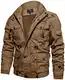 TACVASEN Winterjacke Herren Warme Dicke Jacke Parka Thermojacke Cargo Fliegerjacke Work Winterparka Arbeitsjacke Casual Cargojacke Baumwolle Jacke Taktische Bomberjacke Warm Outdoorjacke