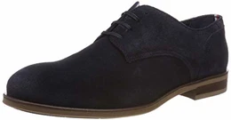 Herren Dress Casual Suede Shoe Oxfords, Blau (Midnight 403), 43 EU