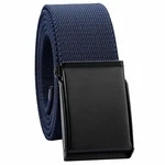 KYEYGWO Unisex Gürtel mit Flip Top Metallschnalle Dunkelblau