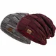 REDESS Mützen Herren Long Slouch Beanie Grobstrick Mütze mit Fleece Teddy gefüttert M11 (019)