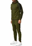 OneRedox Herren Jogginganzug Sportanzug Modell 1121 Grün