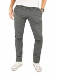 Yazubi Chino Herren Hose Modell Kyle by Yzb Jeans Grau/Magnet
