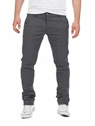 Dustin - Chino Hosen Für Herren - Chino Jeans Slim Fit - Business Chinohosen Mit Stretch, Grau (Magnet 4R193901), W32/L32