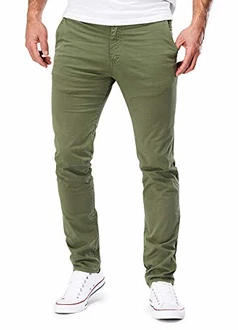 MERISH Chino Herren Hose (401) Oliv (401)