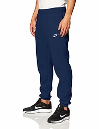 Men's Sportswear Club Fleece Pants, Midnight Navy/Midnight Navy/White, L