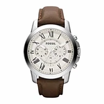 Fossil Herrenuhr Grant Quarz-Chronographenwerk Braun/Weiß
