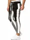 OneRedox Herren   Jogginghose   Trainingshose   Sport Fitness   Gym   Training   Slim Fit   Sweatpants Streifen   Jogging-Hose   Stripe Pants   Modell A10 (M, Antrazit)