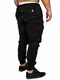 Cindeyar Herren Hose Cargo Chino Jeans Stretch Jogger Sporthose Slim-Fit Freizeithose, M, Schwarz