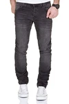 MERISH Jeans Herren Destroyed Hose Jeanshose Männer Denim (2081-1001) Anthrazit (2081-1001)