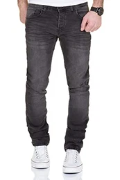 Jeans Herren Destroyed Hose Used-Look Jeanshose Männer Denim 2081-1001 (31-32, 1001 Anthrazit)