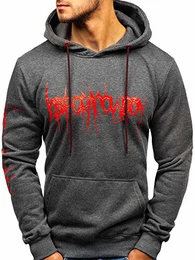 Herren Kapuzenpullover Hoodie Aufdruck Street Style J.Style 11019 Dunkelgrau M [1A1]