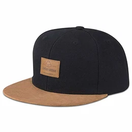 Cap Herren & Damen Schwarz Braun - Dean - Basecap Kappe für Männer & Frauen - Stylische Snapback Caps - Größenverstellbar