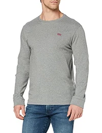 Levi''''s Herren Ls Original Hm Tee T-Shirt, Medium Grey Heather, M