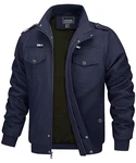 MAGCOMSEN Herren Militär Übergangsjacke Tactical Stil Navy