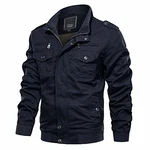 MAGCOMSEN Herren Militär Übergangsjacke Tactical Stil Dunkelblau