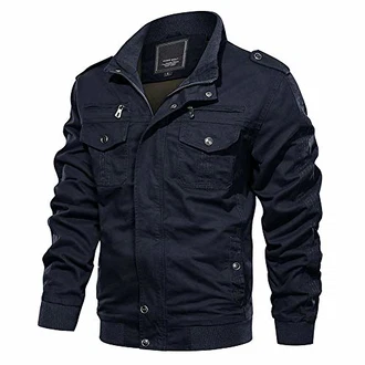 MAGCOMSEN Herren Militär Übergangsjacke Tactical Stil Dunkelblau MAGCOMSEN Herren Militär Übergangsjacke Tactical Stil Dunkelblau