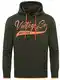 WOTEGA Herren Pullover WT Star - Hoodie Für Männer - Sweatshirt Mit Kapuze und Tasche - Baumwollpullover, Grün (Forest Night 190414), M