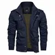 KEFITEVD Übergangsjacke Herrenjacke US Feldjacke Blouson Herren Bundeswehr Jacke Arbeitsjacke Männer Jacke Übergang Sommerjacke Outdoor Jacke Freizeitjacke Navy Blau M