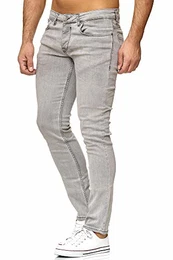 Slim Fit Herren Styler Look Stretch Jeans Hose Denim 16533 (29/30, Grau)