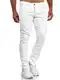 Tazzio Jeans Herren Slim Fit Stretch Jeanshose Hose Denim Destroyed Look 16525 (38W/30L, Weiß)