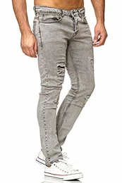 Herren Jeans im Destroyed Look 16525 grau 32/32