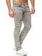 Tazzio Herren Denim Stretch-Jeans im Destroyed Look 16525 Grey 32/30