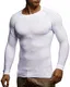 Leif Nelson Herren Strickpullover Strick-Pullover mit Rundkragen Männer Pulli Slim Fit LN20729;M;Weiß