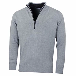 Calvin Klein Golf Herren Baumwollpullover - Silber - M