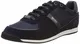 BOSS Herren Glaze Lowp Lowtop Sneakers aus Leder, Veloursleder und Material-Mix Größe 43