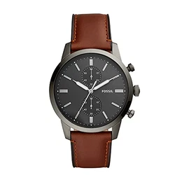 Herrenuhr Townsman, 44mm Gehäusegröße, Quarz-Chronographenwerk, Lederarmband