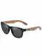Amexi Herren Damen Polarisierte Sonnenbrille, Unisex Holz/Bambus Sonnenbrille, UV400(schwarz)