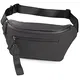 The Friendly Swede Bauchtasche Damen, Herren - Stylisch Gürteltasche Fanny Pack, Hüfttasche, Waist Bag VRETA Bum Bag (Schwarz Matt)