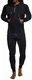 Leif Nelson Herren Overall Jumpsuit Onesie Trainingsanzug Jogginghose Trainings T-Shirt Fitness Männer Strampelanzug Bekleidung LN8270; Größe M; Schwarz