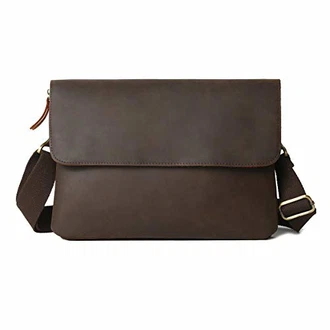 Leathario Herren Umhängetasche Messger Bag