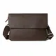 Leathario Herren Leder umhängetasche messger Bag Ledertasche für Business Retro (Dunkelbraun)