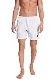 Herren Badehose Block Swim Shorts white M