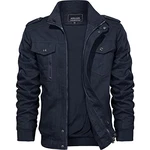 KEFITEVD Herren Jacke Militärische Taktische Jacke Dunkelblau