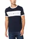 Tommy Hilfiger Herren T-Shirt Kurzarm CN Tee Logo Flag UM0UM01170-416 Blau S