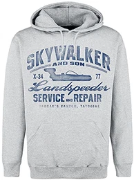 Star Wars Landspeeder Repair - Vintage Männer Kapuzenpullover grau meliert M