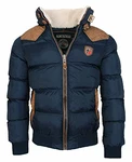 Geographical Norway Winterjacke Designer Herren Stepp Jacke [GeNo-31] Navy (GeNo-31-Navy-Gr.XL)