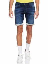 NOS Herren JJIRICK JJICON GE 850 I.K. STS Shorts, Blau (Blue Denim), 50 (Herstellergröße: M)