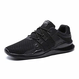 Laufschuhe Herren Damen Sportschuhe Straßenlaufschuhe Sneaker Joggingschuhe Turnschuhe Walkingschuhe Traillauf Fitness Schuhe,43 EU,Schwarz