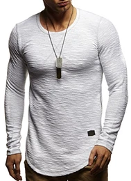 Herren Pullover Rundhals-Ausschnitt Schwarzer Männer Longsleeve dünner Pulli Sweatshirt Langarmshirt Crew Neck Jungen Hoodie T-Shirt Langarm Oversize LN8133 Grau Medium